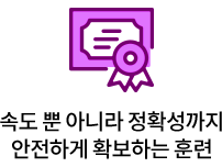 ¼Óµµ »Ó ¾Æ´Ï¶ó Á¤È®¼º±îÁö ¾ÈÀüÇÏ°Ô È®º¸ÇÏ´Â ÈÆ·Ã