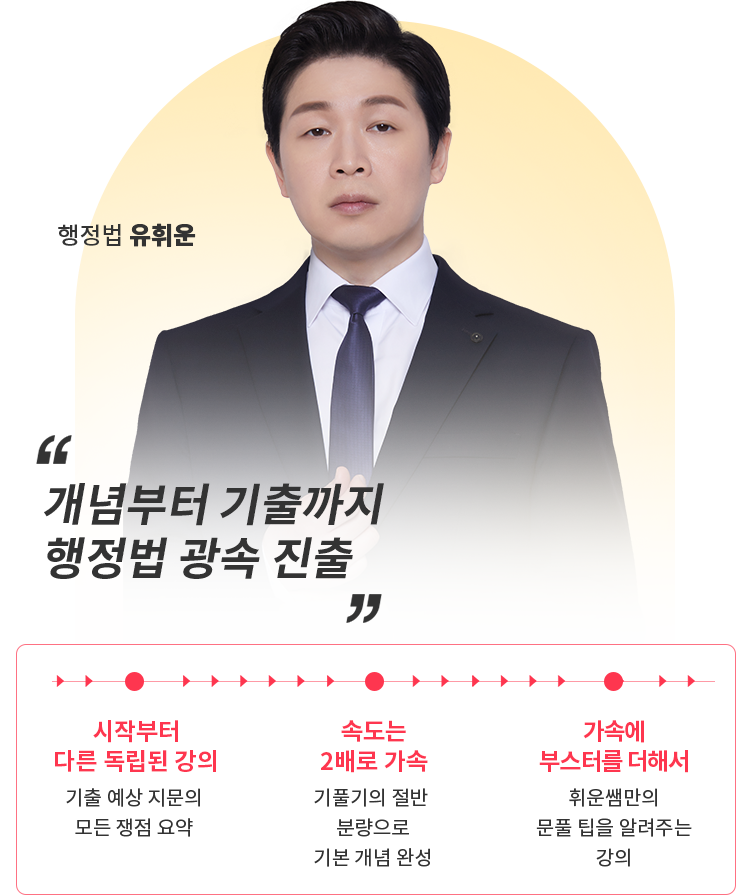 행정법 유휘운 - 개념부터 기출까지 행정법 광속 진출